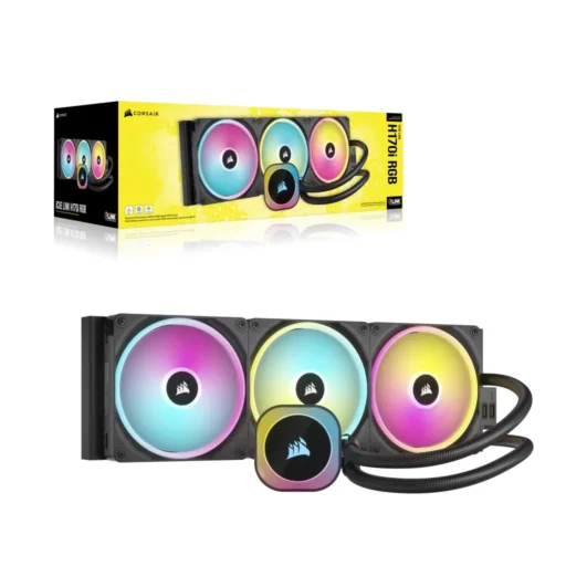 Corsair iCUE LINK H170i RGB Liquid CPU Cooler - QX140 RGB Fans - 420mm Radiator - Fits Intel? LGA 1700; AMD? AM5 - Hub Included