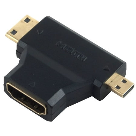 hdmitcon.jpg MICRO HDMI( M)+MINI HDMI(M) TO HDMI (F)