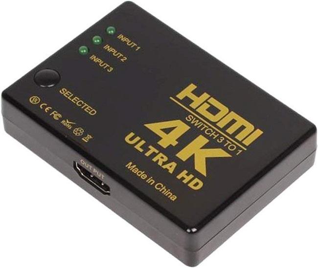 3PORT HDMI SWITCH 4K