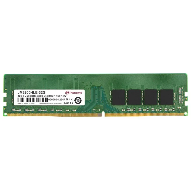 TRANSCEND JET MEMORY 32GB DDR4-3200 DESKTOP U-DIMM 2RX8 CL22