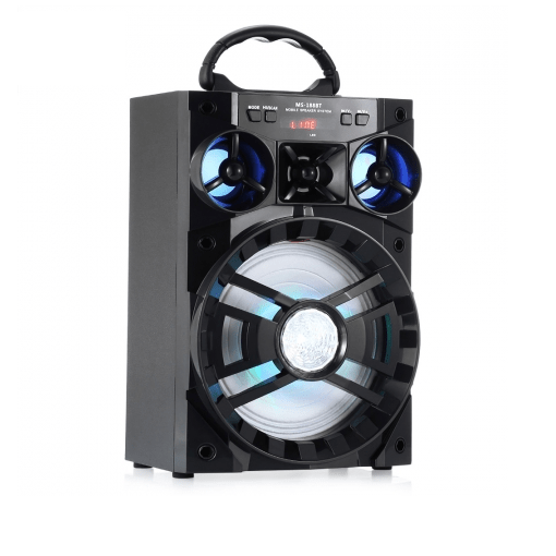 PORTABLE SPEAKER + RADIO BLACK