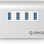 4 PORT USB 3.0 HUB SILVER