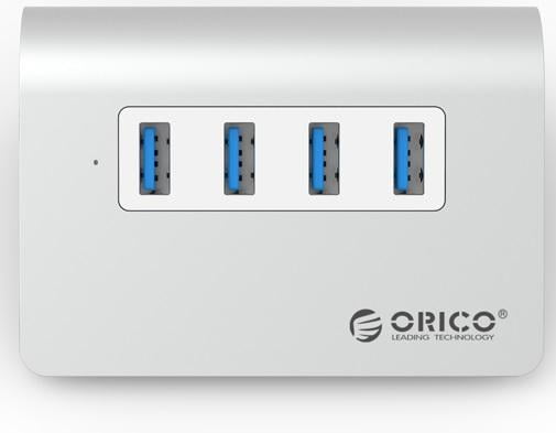 4 PORT USB 3.0 HUB SILVER