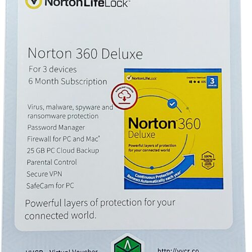 n3603d6m.jpg NORTON 360 DELUXE 3DEVICE 6MONTHS