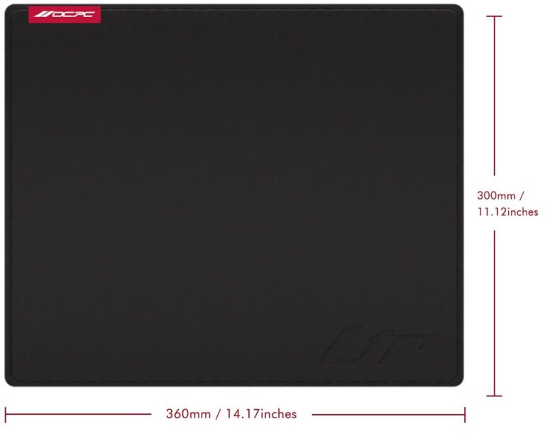 OCPC LTR GAMING MOUSEPAD MED BLACK