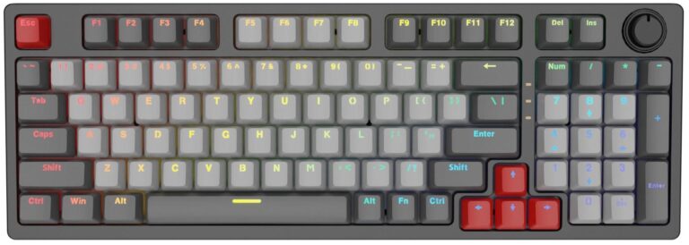 OCPC ZERO COMPACT GAMING KEYBOARD BK/LGY