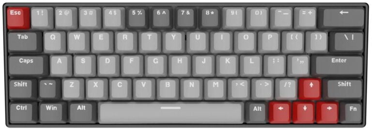 OCPC ZERO MINI GAMING KEYBOARD BK/LGY