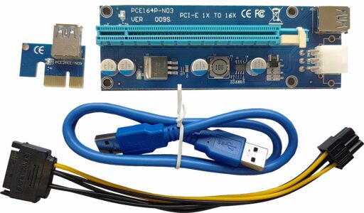 PCI-E RISER CABLE VERTICAL MOUNT 4 PIN