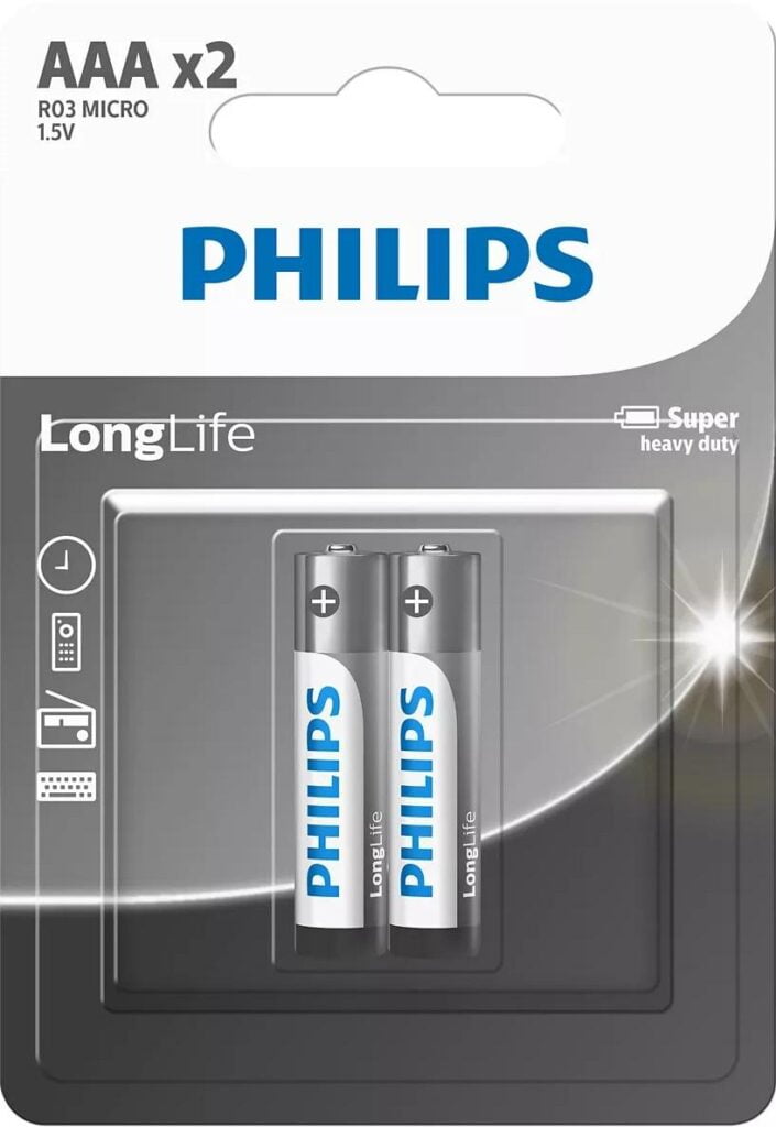 LONGLIFE BATTERY AAA 2 PACK