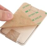 PU LEATHER CREDIT CARD PHONE HOLDER