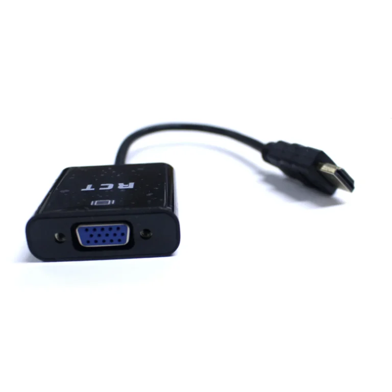 RCT HDMI male to VGA female Adaptor - BLACK