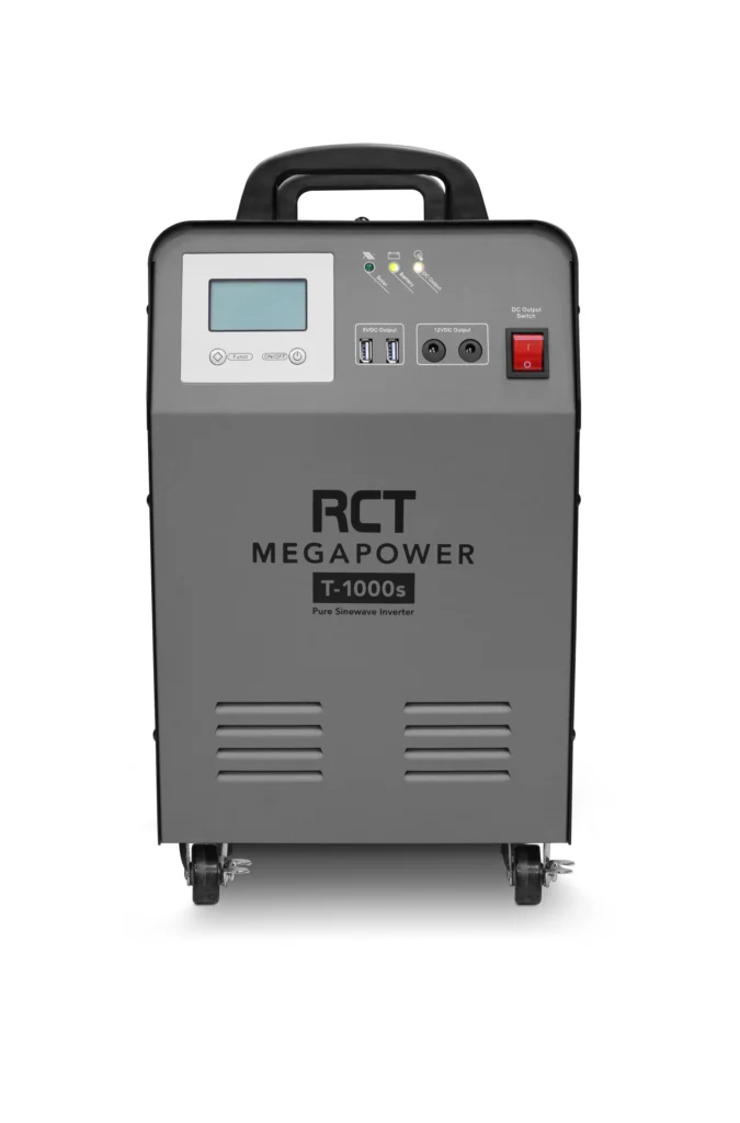 RCT MEGAPOWER 1KVA/1000W UPS INVERTER TROLLEY WITH 1 X 100AH GEL BATTERY (Warranty Electronics- 1 year