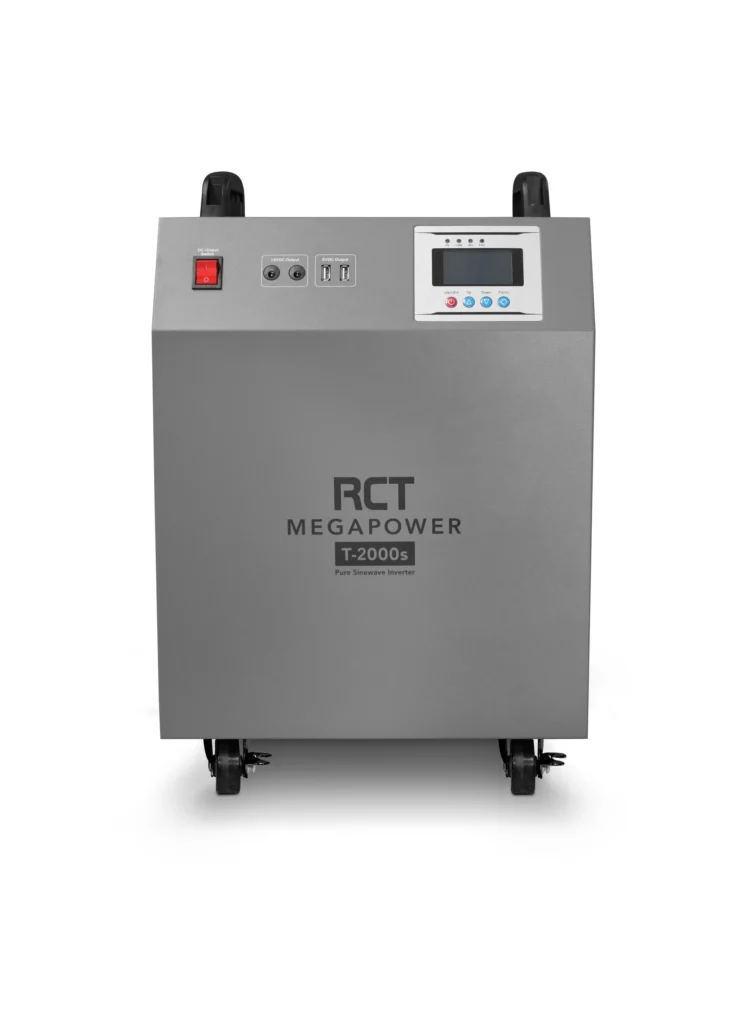 RCT MEGAPOWER 2KVA/2000W UPS INVERTER TROLLEY WITH 2 X 100AH BATTERIES (Warranty Electronics- 1 year