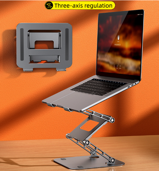 TRIPLE LIFT ADJUSTABLE ALU LAPTOP STAND