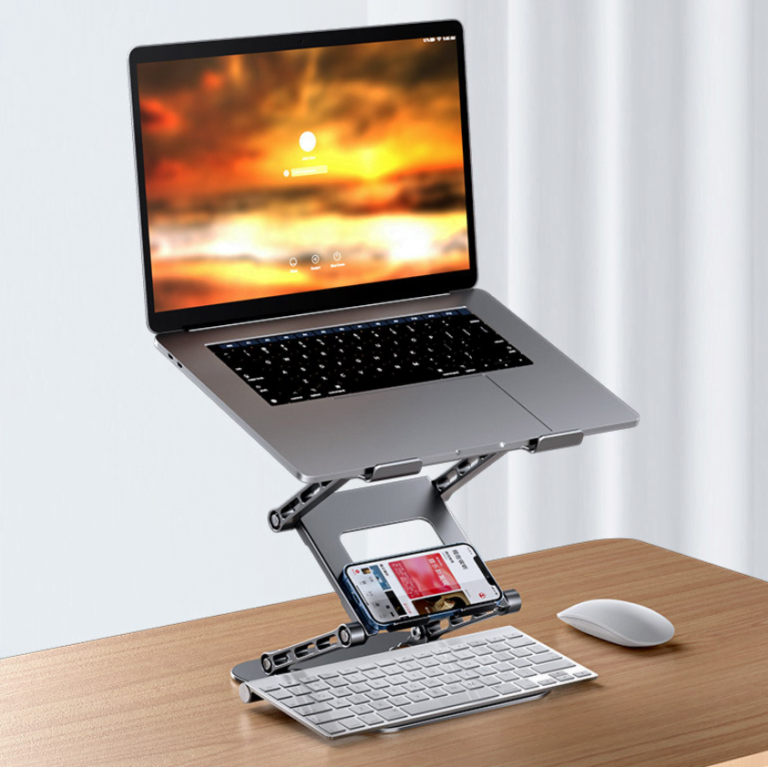 TRIPLE LIFT ADJUSTABLE ALU LAPTOP STAND