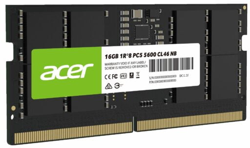 ACER 16GB DDR5 LAPTOP MEMORY 5600 MHZ