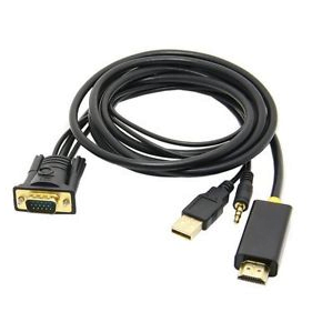 sur007.png VGA (M)+AUDIO TO HDMI (M) CONVERTER 1.8M