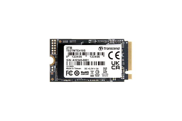 Transcend 1TB MTE410S PCI-E GEN 4x4 M.2 2242 SSD 3D NAND - 5000 MB/s Read 3500 MB/s Write - 600 TBW