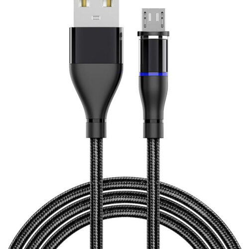 MAGNETIC CHARGING CABLE MICRO USB BLACK