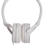 HEADPHONE WITH MIC WHITE AND SILVER