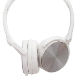 HEADPHONE WITH MIC WHITE AND SILVER