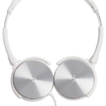 HEADPHONE WITH MIC WHITE AND SILVER