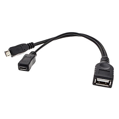 USB FEMALE TO MICRO USB FEMALE + MALE