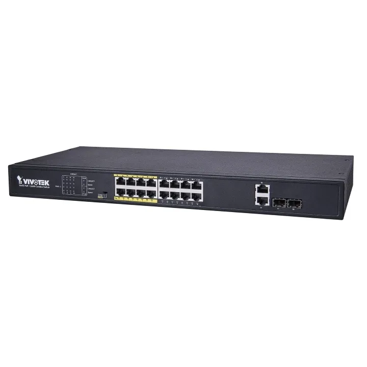 vivotek-aw-fgt-260d-380_fx7s.webp VIVOTEK Unmanaged 24x 10/100 PoE + 2x Gigabit/ SFP POE extender up to 200M