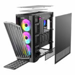 Antec Performance FT1 E-ATX |ATX |M-ATX | ITX ARGB Full-Tower Gaming Chassis - Black