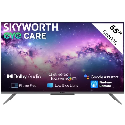 SKYWORTH 55 INCH G6600G SERIES UHD SMART GOOGLE TV