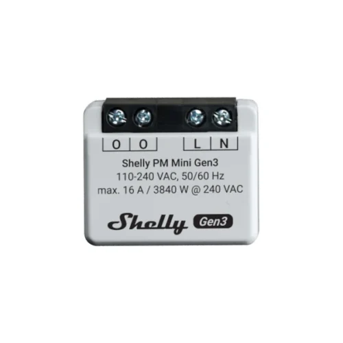 Shelly PM Mini Gen3 Offers One-Channel Power Metering 16A Shelly PM Mini Gen3 Offers One-Channel Power Metering 16A
