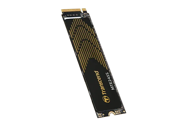 TRANSCEND 250GB MTE245S PCI-E GEN 4X4 M.2 NVMe 2280 SSD 3D NAND - 3200 MB/s Read1800 MB/s Write - 150 TBW