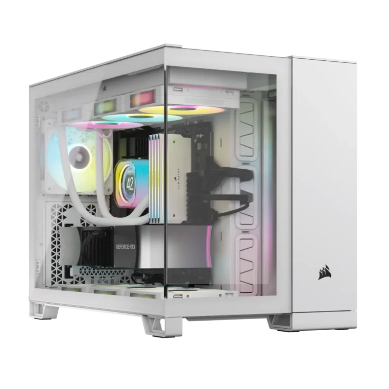 2500X RGB Micro ATX White Dual Chamber PC Case