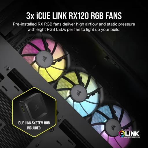6500X RGB Mid-Tower Black Dual Chamber PC Case