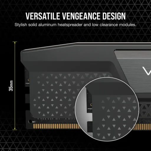 Corsair VENGEANCE DDR5 32GB (2 x 16GB) DDR5 7200 CL34-44-44-96 1.45V Intel XMP - BLACK