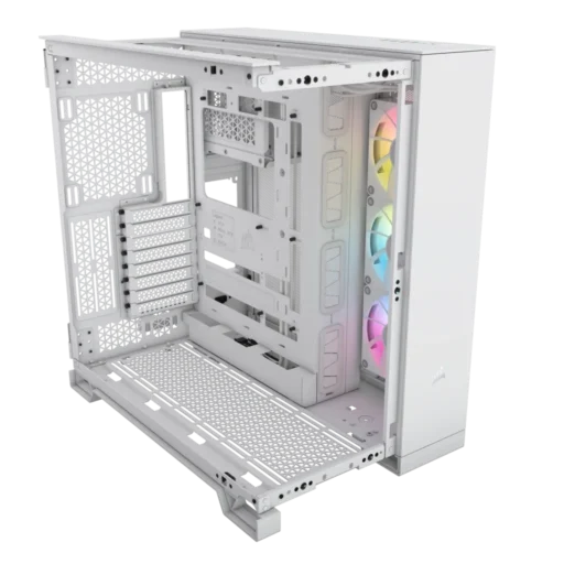 6500X RGB Mid-Tower White Dual Chamber PC Case