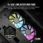 2500X RGB Micro ATX Black Dual Chamber PC Case