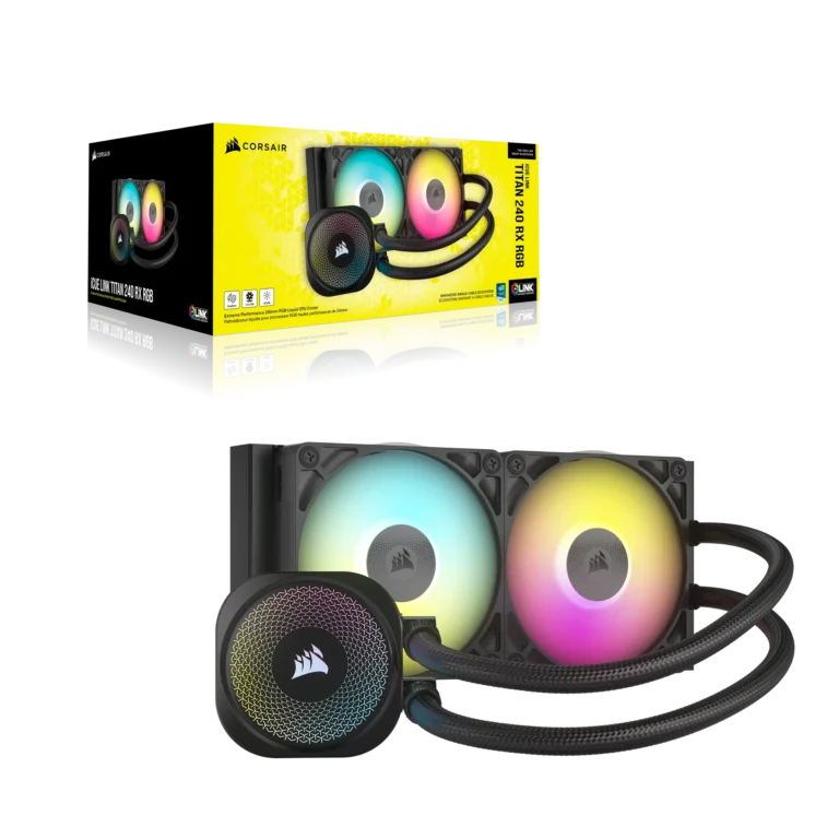 Corsair iCUE LINK TITAN 240 RX RGB Liquid CPU Cooler ? RX120 RGB Fans ? Fits Intel? LGA 1851/1700