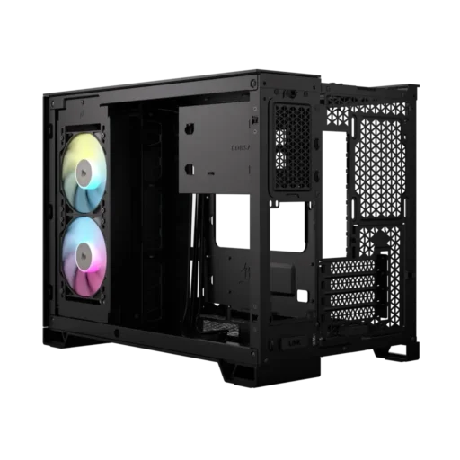 2500X RGB Micro ATX Black Dual Chamber PC Case