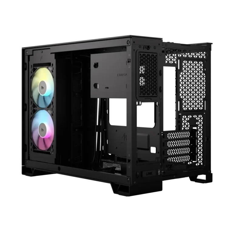 2500X RGB Micro ATX Black Dual Chamber PC Case