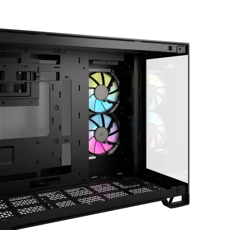 2500X RGB Micro ATX Black Dual Chamber PC Case
