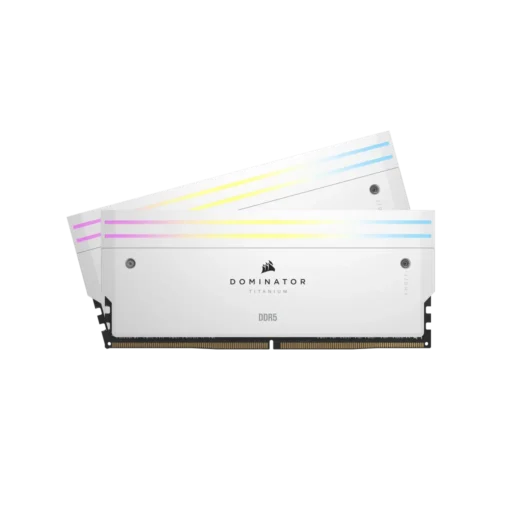 Corsair DOMINATOR TITANIUM 32GB (2 x 16GB) DDR5 7200 CL34-44-44-96 1.45V Intel XMP - WHITE
