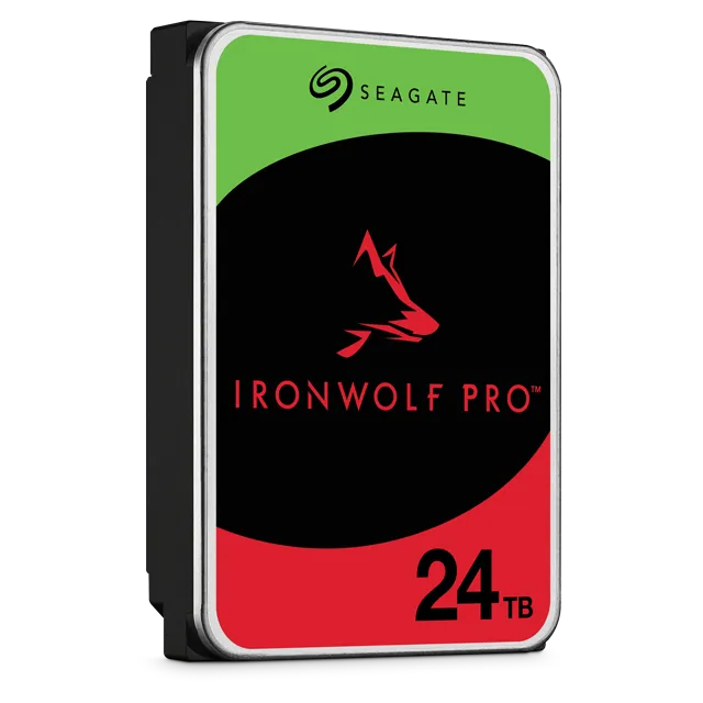 Seagate Ironwolf Pro ST24000NT002 24TB 3.5'' HDD NAS Drives 7200 RPM; SATA 6GB/s Interface; 256MB Cache;550TB/Year; Unlimited Ba