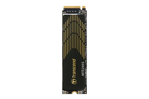 TRANSCEND 250GB MTE245S PCI-E GEN 4X4 M.2 NVMe 2280 SSD 3D NAND - 3200 MB/s Read1800 MB/s Write - 150 TBW