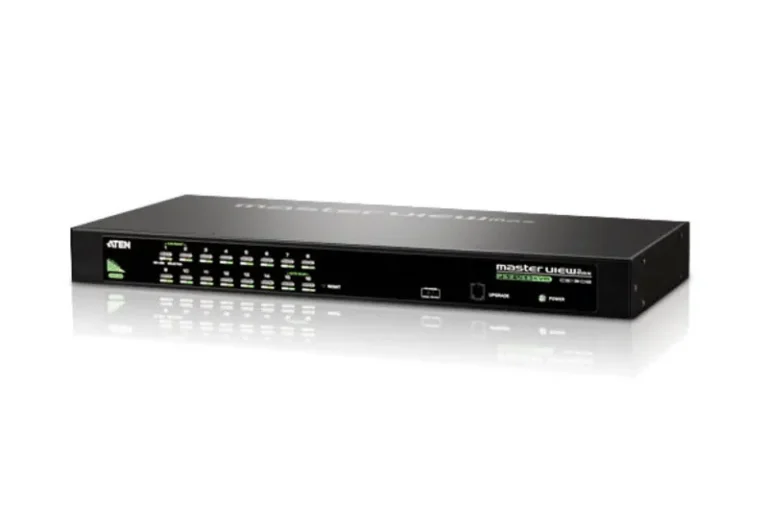 ATEN 16-Port PS/2-USB VGA KVM Switch/Cascade/W/(US/EU/OUT) ADP. ATEN