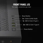 3500X RGB Mid-Tower Black PC Case; 2x 3.5'' | 2x 2.5'' Drive Bays; Up to 360mm Radiator compatible; 3x 120mm fan incl