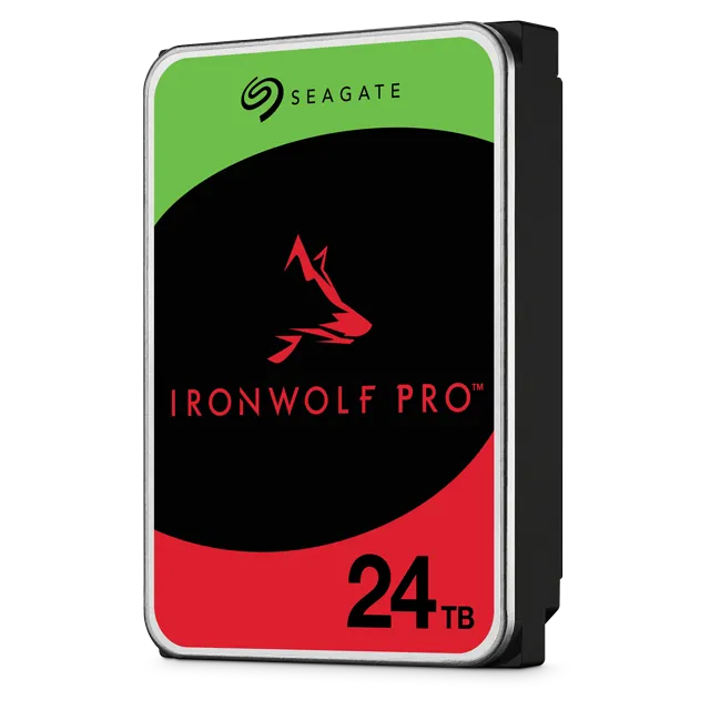 Seagate Ironwolf Pro ST24000NT002 24TB 3.5'' HDD NAS Drives 7200 RPM; SATA 6GB/s Interface; 256MB Cache;550TB/Year; Unlimited Ba