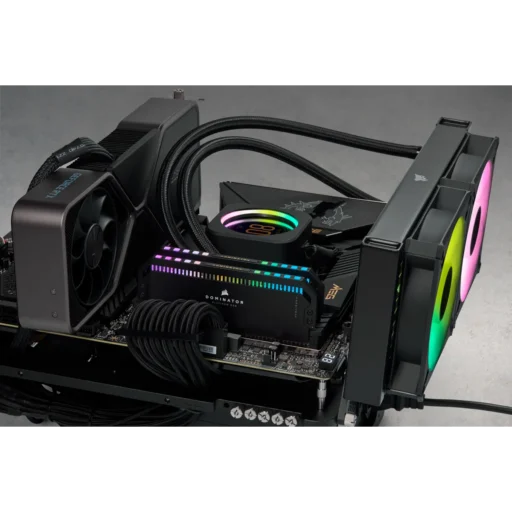 Corsair DOMINATOR RGB DDR5 32GB (2 x 16GB) DDR5 7200 CL34-44-44-96 1.45V Intel XMP - BLACK