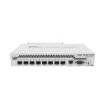 MikroTik Cloud Router Switch CRS309-1G-8S+IN, 1x GB Ethernet, 8x SFP+ Cages, RouterOS L5 Or SwitchOS (Dual Boot), Passive Desktop Case, PSU