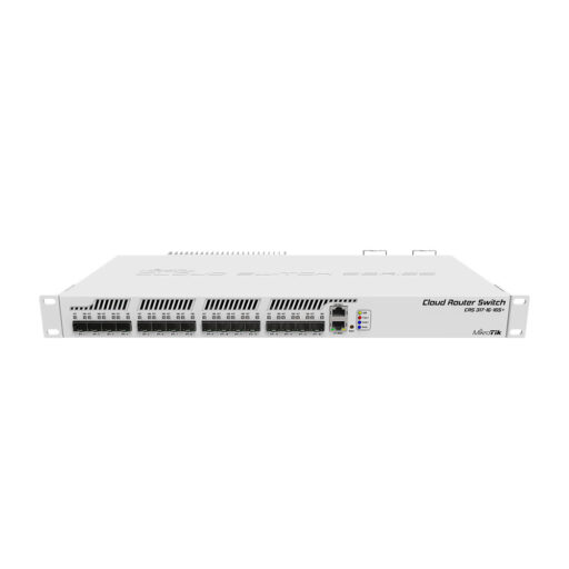 MikroTik Cloud Router Switch CRS317-1G-16S+RM, 1x GB LAN, 16x SFP+ Cages, RouterOS L6 OR SwitchOS (Dual Boot), Passive Cooling 1U RACkmount Enclosure, Dual Redundant PSU